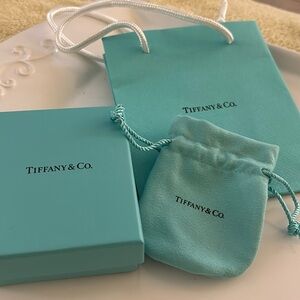 Tiffany & Co small jewelry bag, box, and pouch